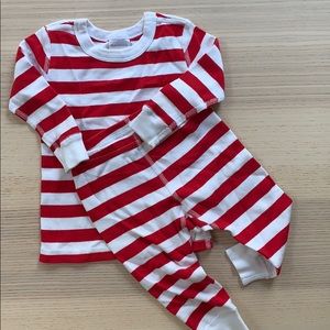 Hanna Andersson striped Christmas/ holiday pajamas
